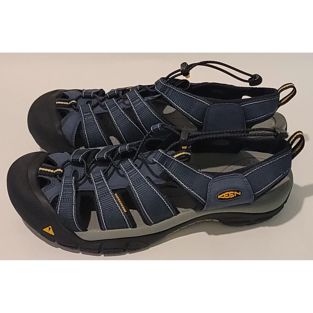 KEEN Newport H2 Closed Toe Water Hiking Sandals, Navy/Medium Grey Men's  13 Wide